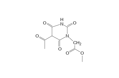 1-PYRIMIDINEACETIC ACID, 5-ACETYL- HEXAHYDRO-2,4,6-TRIOXO-, METHYL ESTER