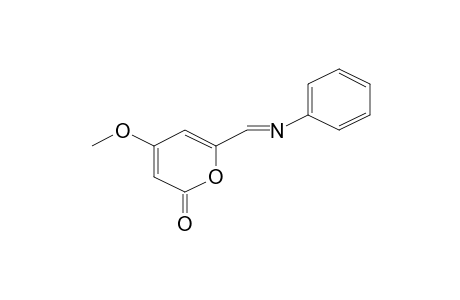 .alpha.-Pyrone, 4-methoxy-6-(phenyliminomethyl)-, (E)-