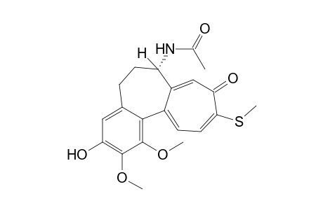 N-[1,2-dimethoxy-3-hydroxy-10-(methylthio)-9-oxo-5,6,7,9-tetrahydrobenzo[a]heptalen-7alpha-yl]acetamide