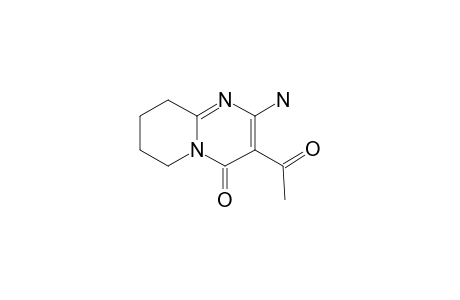 4H-Pyrido[1,2-a]pyrimidin-4-one, 3-acetyl-2-amino-6,7,8,9-tetrahydro-