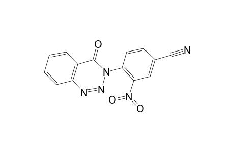 3-nitro-4-(4-oxo-1,2,3-benzotriazin-3(4H)-yl)benzonitrile