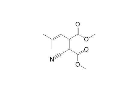 Dimethyl 1-cyano-4-methylpent-2-enedicarboxilate