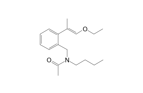 1-(N-Actyl-N-butylaminomethyl)-2-(1-ethoxypropen-2-yl)benzene