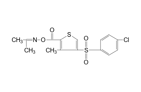 acetone, O-{4-[(p-chlorophenyl)sulfonyl]-3-methyl-2-thenoyl}oxime