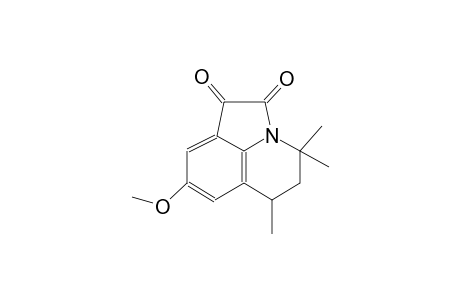 4H-Pyrrolo[3,2,1-ij]quinoline-1,2-dione, 8-methoxy-4,4,6-trimethyl-5,6-dihydro-