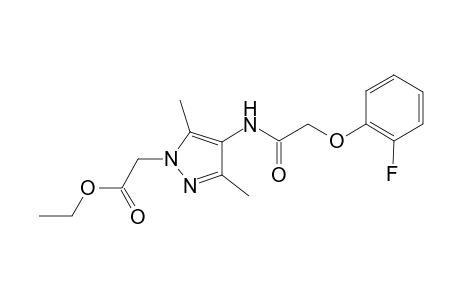 1H-Pyrazole-1-acetic acid, 4-[[2-(2-fluorophenoxy)acetyl]amino]-3,5-dimethyl-, ethyl ester