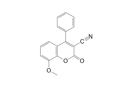 8-methoxy-2-oxo-4-phenyl-2H-1-benzopyran-3-carbonitrile