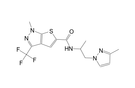 1H-thieno[2,3-c]pyrazole-5-carboxamide, 1-methyl-N-[1-methyl-2-(3-methyl-1H-pyrazol-1-yl)ethyl]-3-(trifluoromethyl)-