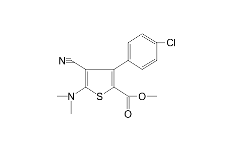 3-(p-chlorophenyl)-4-cyano-5-(dimethylamino)-2-thiophenecarboxylic acid, methyl ester