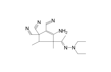 2-AMINO-3-[1-(DIETHYLHYDRAZONO)ETHYL]-1,5,5-TRICYANO-3,4-DIMETHYL-1-CYCLOPENTENE