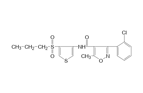 3-(o-chlorophenyl)-5-methyl-N-[4-(propylsulfonyl)-3-thienyl]-4-isoxazolecarboxamide