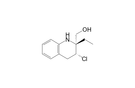 (2R*,3R*)-3-Chloro-2-ethyl-2-(hydroxymethyl)-1,2,3,4-tetrahydroquinoline