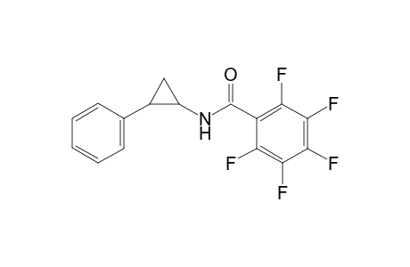 2,3,4,5,6-pentafluoro-N-(2-phenylcyclopropyl)benzamide