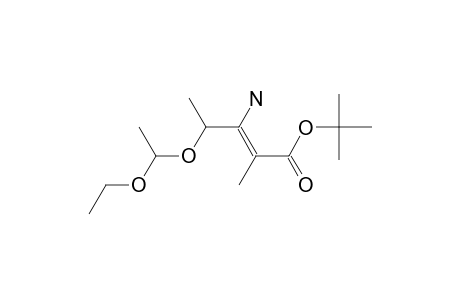 2-Pentenoic acid, 3-amino-4-(1-ethoxyethoxy)-2-methyl-, 1,1-dimethylethyl ester