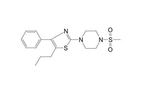 Piperazine, 1-methylsulfonyl-4-(4-phenyl-5-propyl-2-thiazolyl)-