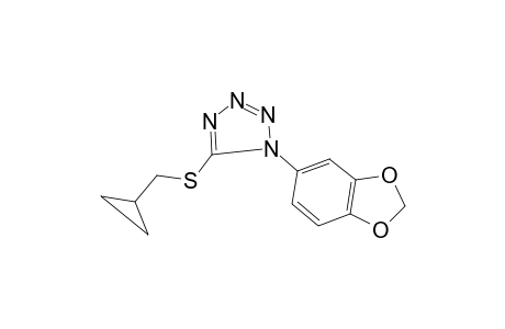 1-Benzo[1,3]dioxol-5-yl-5-cyclopropylmethylsulfanyl-1H-tetrazole