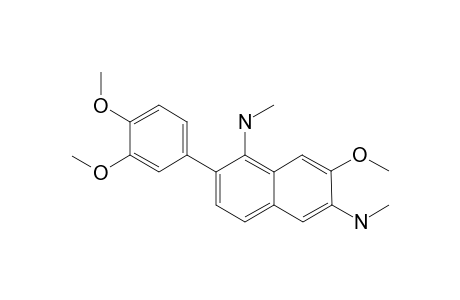 1,6-Dimethylamino-2-(3,4-dimethoxyphenyl)-7-methoxynaphthalene