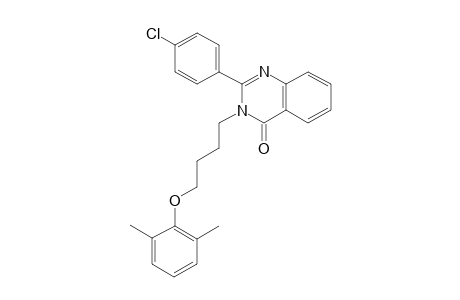 2-(4-chlorophenyl)-3-[4-(2,6-dimethylphenoxy)butyl]-4(3H)-quinazolinone