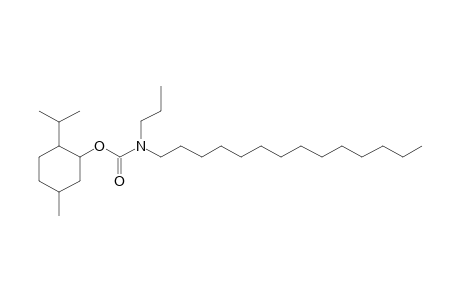 Carbonic acid, monoamide, N-propyl-N-tetradecyl-, (-)-(1R)-menthyl ester