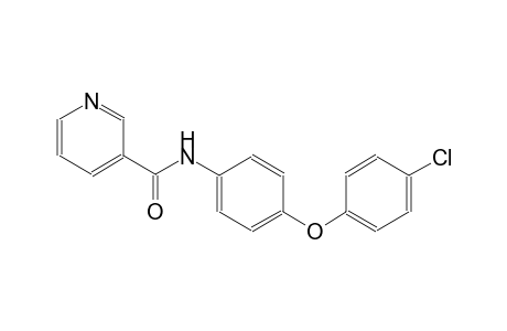 3-pyridinecarboxamide, N-[4-(4-chlorophenoxy)phenyl]-