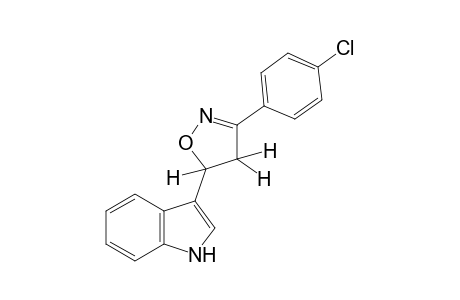 3-[3-(p-chlorophenyl)-2-isoxazolin-5-yl]indole