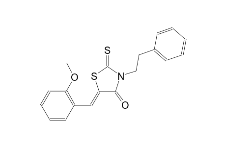 (5Z)-5-(2-methoxybenzylidene)-3-(2-phenylethyl)-2-thioxo-1,3-thiazolidin-4-one