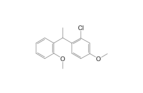 1-(2-Methoxyphenyl)-1-(2-chloro-4-methoxyphenyl)ethane