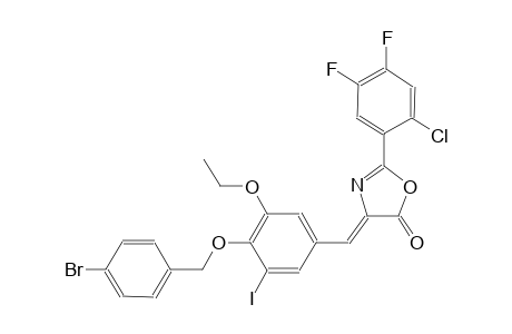 (4Z)-4-{4-[(4-bromobenzyl)oxy]-3-ethoxy-5-iodobenzylidene}-2-(2-chloro-4,5-difluorophenyl)-1,3-oxazol-5(4H)-one