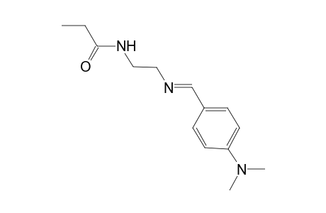 propanamide, N-[2-[[(E)-[4-(dimethylamino)phenyl]methylidene]amino]ethyl]-