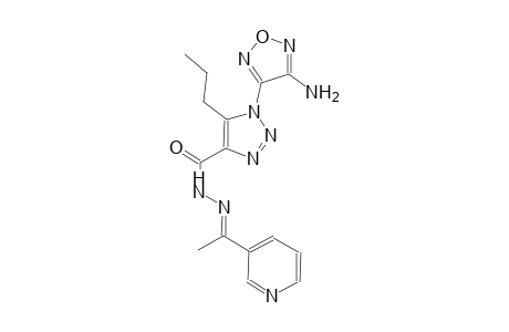 1-(4-amino-1,2,5-oxadiazol-3-yl)-5-propyl-N'-[(E)-1-(3-pyridinyl)ethylidene]-1H-1,2,3-triazole-4-carbohydrazide