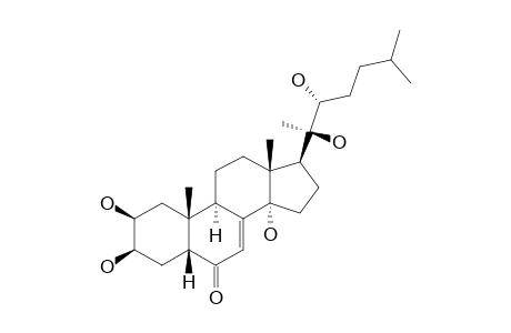 PONASTERONE-A;(20R,22R)-2-BETA,3-BETA,14-ALPHA,20,22-PENTAHYDROXY-5-BETA-CHOLEST-7-EN-6-ONE