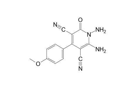 1,6-Diamino-1,2-dihydro-4-(p-methoxyphenyl)-2-oxo-3,5-pyridinedicarbonitrile