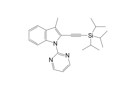 3-Methyl-1-(pyrimidin-2-yl)-2-[(triisopropylsilyl)ethynyl]-1H-indole