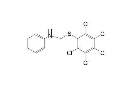 N-{[(PENTACHLOROPHENYL)THIO]METHYL}ANILINE