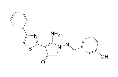 3H-pyrrol-3-one, 5-amino-1,2-dihydro-1-[[(E)-(3-hydroxyphenyl)methylidene]amino]-4-(4-phenyl-2-thiazolyl)-