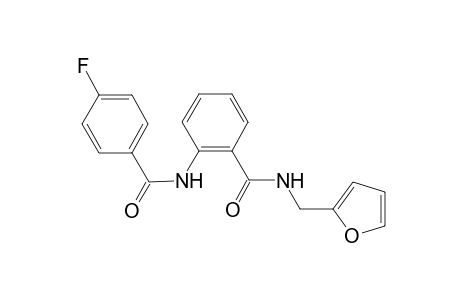 benzamide, 2-[(4-fluorobenzoyl)amino]-N-(2-furanylmethyl)-