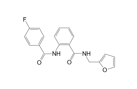 2-[(4-fluorobenzoyl)amino]-N-(2-furylmethyl)benzamide