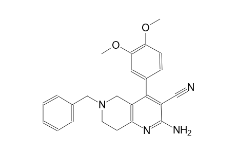 1,6-naphthyridine-3-carbonitrile, 2-amino-4-(3,4-dimethoxyphenyl)-5,6,7,8-tetrahydro-6-(phenylmethyl)-