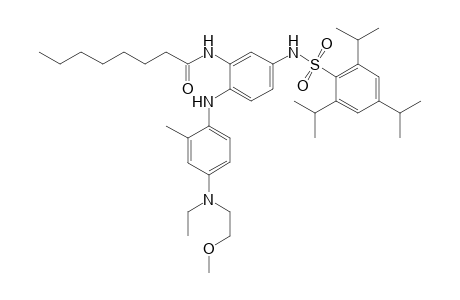 Octanamide, N-[2-[[4-[ethyl(2-methoxyethyl)amino]-2-methylphenyl]amino]-5-[[[2,4,6-tris(1-methylethyl)phenyl]sulfonyl]amino]phenyl]-