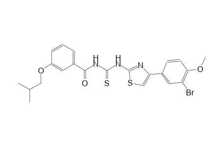 N-[4-(3-bromo-4-methoxyphenyl)-1,3-thiazol-2-yl]-N'-(3-isobutoxybenzoyl)thiourea