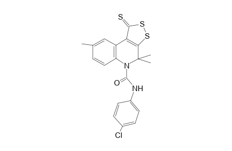 5H-[1,2]dithiolo[3,4-c]quinoline-5-carboxamide, N-(4-chlorophenyl)-1,4-dihydro-4,4,8-trimethyl-1-thioxo-