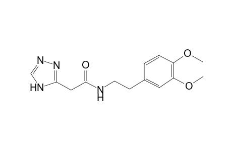 Acetamide, N-[2-(3,4-dimethoxyphenyl)ethyl]-2-(4H-[1,2,4]triazol-3-yl)-