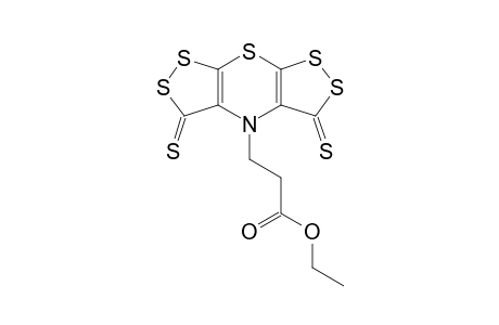 Ethyl 3-(3,5-dithioxo-3H,4H,5H-bis[1,2]dithiolo[3,4-b:4',3'-e][1,4]thiazin-4-yl)propanoate