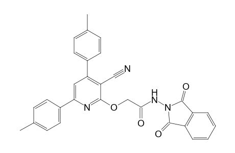 2-([3-cyano-4,6-di-p-tolylpyridin-2-yl]oxy)-N-(1,3-dioxoisoindolin-2-yl)acetamide