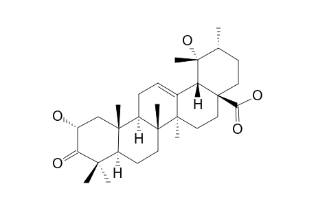 2-ALPHA,19-ALPHA-DIHYDROXY-3-OXO-URS-12-EN-28-OIC-ACID