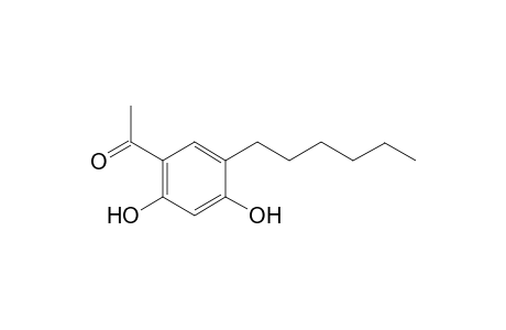 1-(2,4-dihydroxy-5-hexylphenyl)ethan-1-one