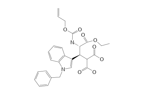 Threo-2-{2'-[(allyloxycarbonyl)amino]-1'-(1""""-benzyl-3''-indolyl)-2'-(ethoxycarbonyl)ethyl]}malonic acid