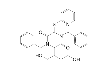 1,4-Dibenzyl-3-(2'-thiopyridyl)-6-(1''-(hydroxymethyl)-3''-(hydroxypropyl))-2,5-piperazinedione