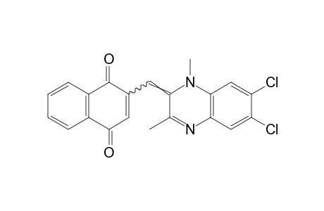 2-[(6,7-dichloro-1,2-dihydro-1,3-dimethyl-2-quinoxalinylidene)methyl]-1,4-naphthoquinone