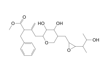 Methyl 2-benzyl-3{[5-(2,3-epoxy-5-hydroxy-4-methylhexyl)-3,4-dihydroxytetrahydropyran-2-yl]methyl}but-3-enoate